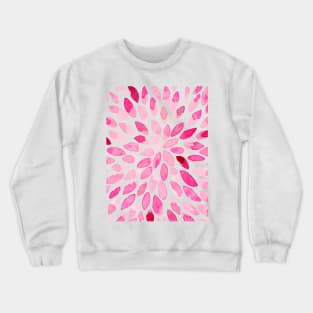 Watercolor brush strokes - pink Crewneck Sweatshirt